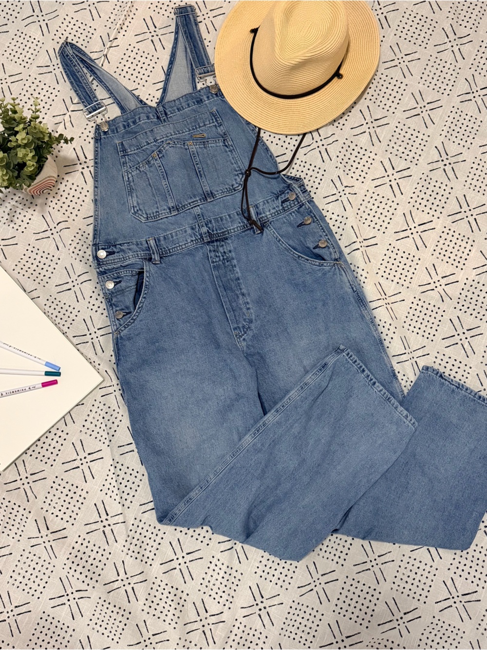 Old Navy Light Blue Denim Overalls